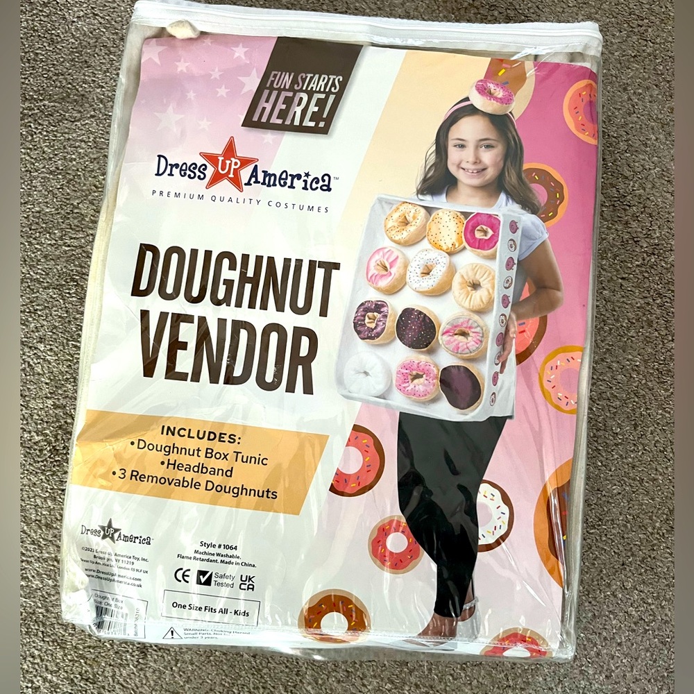 Girls Donut Box Costume